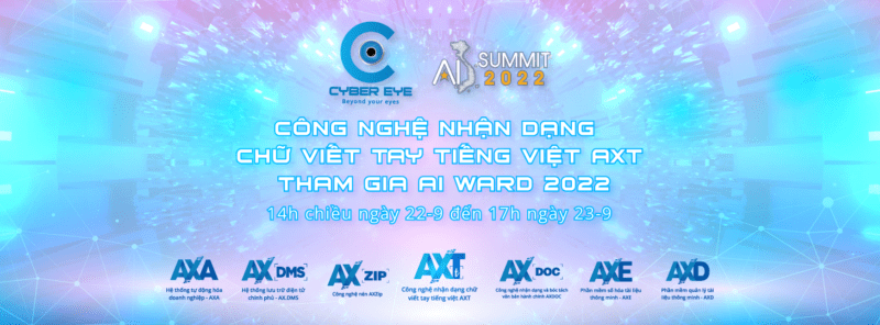 Công nghệ AXT của Cyber Eye tham gia ngày hội trí tuệ nhân tạo Việt Nam 2022